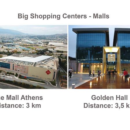 Modern 2 Bedroom Apartment Next To Metro - Marousi Athens Luaran gambar